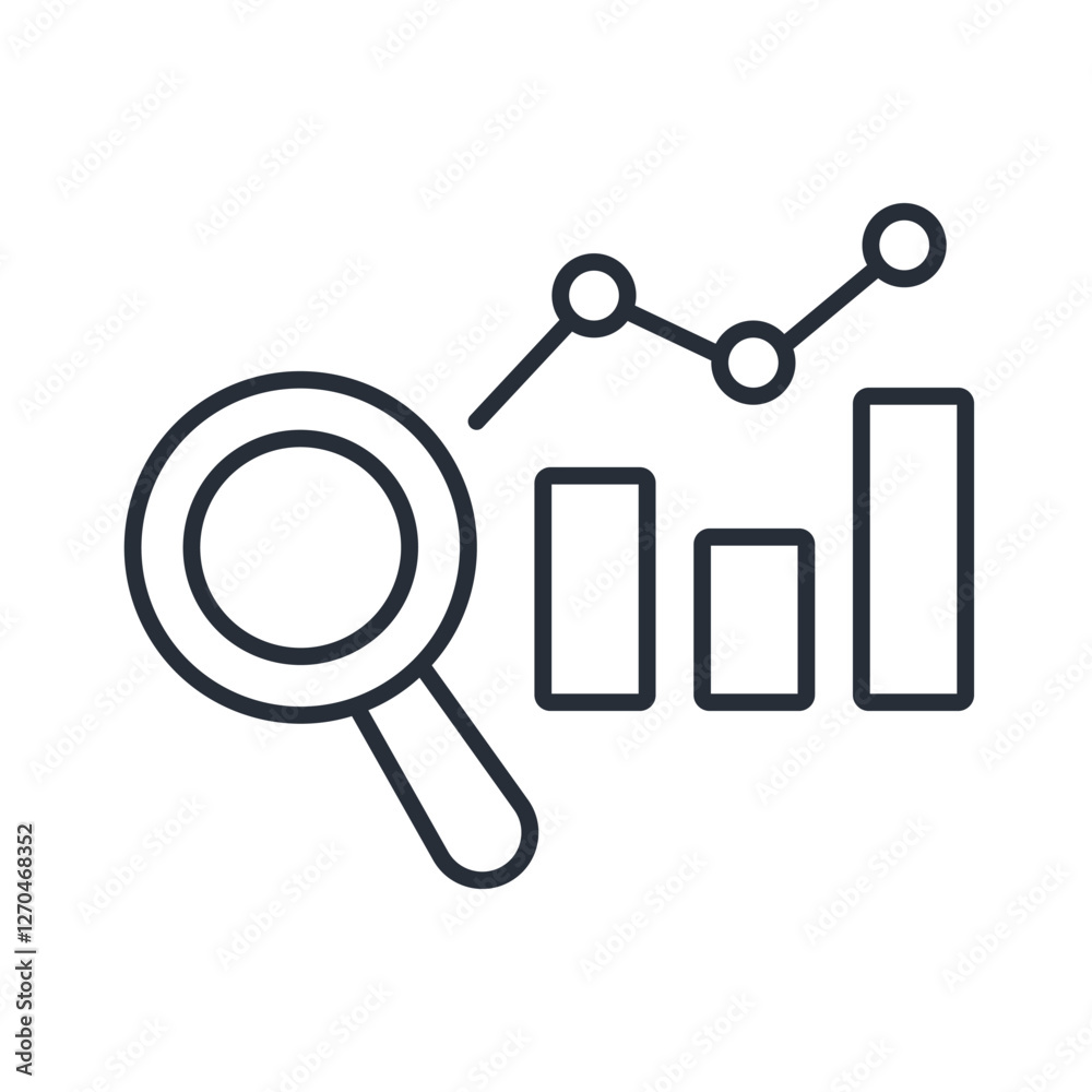 Predictive Analytics icon. vector.Editable stroke.linear style sign for use web design,logo.Symbol illustration. Predictive Analytics icon. vector.Editable stroke.linear style sign for use web design,logo.Symbol illustration.