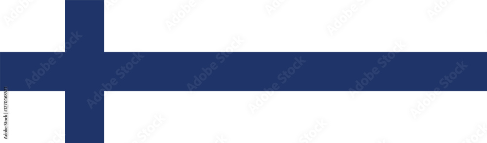 Flag of Finland. Finland flag long banner digital vector illustration Flag of Finland. Finland flag long banner digital vector illustration