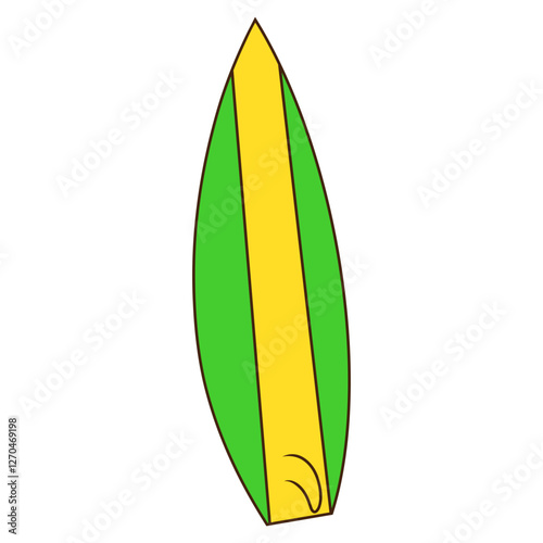 vector illustration of a surfboard