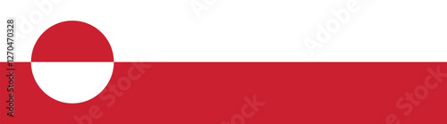 Flag of Greenland. Greenland flag long banner digital vector illustration Free Download Flag of Greenland. Greenland flag long banner digital vector illustration - GFXLoad