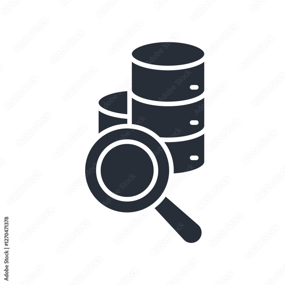 search data icon. vector.Editable stroke.linear style sign for use web design,logo.Symbol illustration. search data icon. vector.Editable stroke.linear style sign for use web design,logo.Symbol illustration.