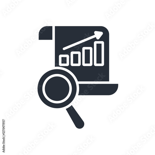 Data analysis icon. vector.Editable stroke.linear style sign for use web design,logo.Symbol illustration.