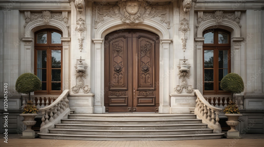 Fototapeta premium oak home door