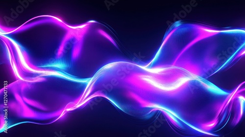Abstract Neon Waves