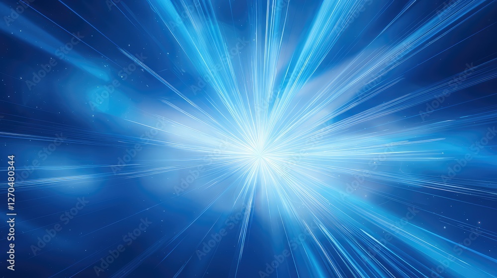 Fototapeta premium rays blue sunburst background