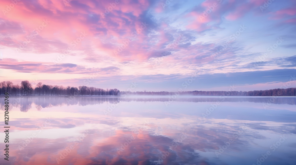 reflection pink sunrise clouds reflection pink sunrise clouds