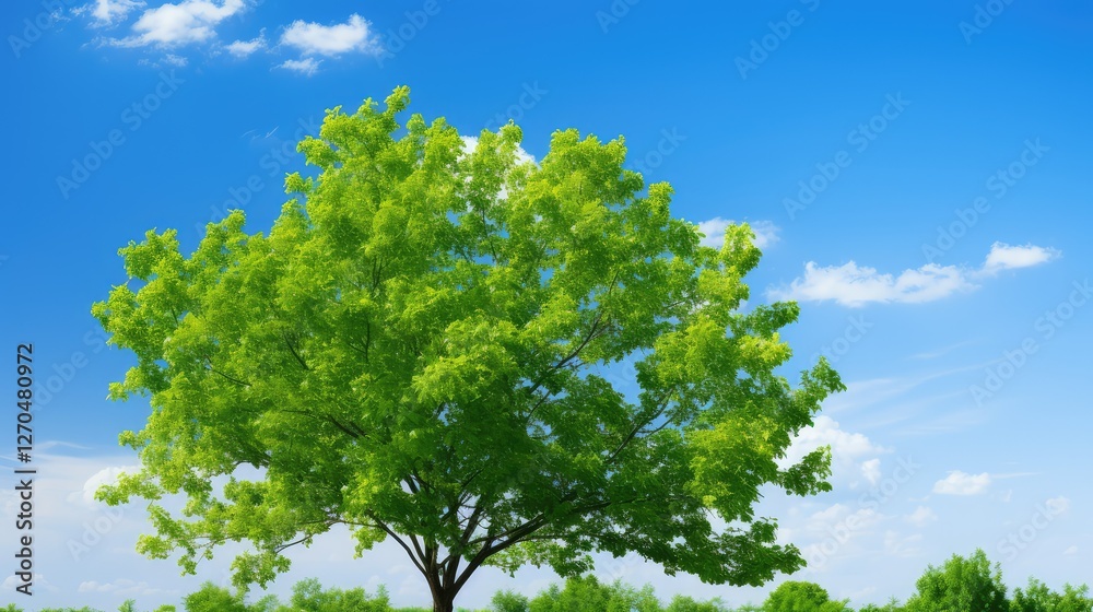 Fototapeta premium blue green tree background