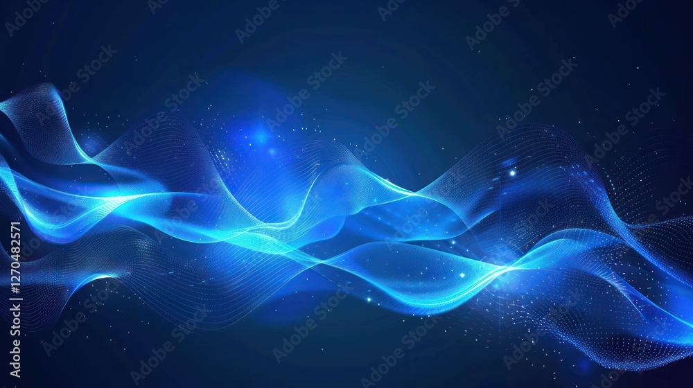 Abstract Blue Wave Background Abstract Blue Wave Background