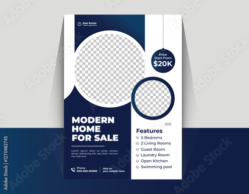 Modern Gradient Real Estate Flyer Template for Property Agencies