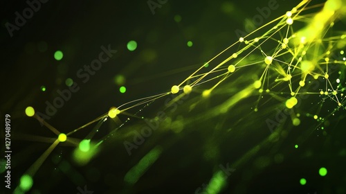 Abstract Green Yellow Network