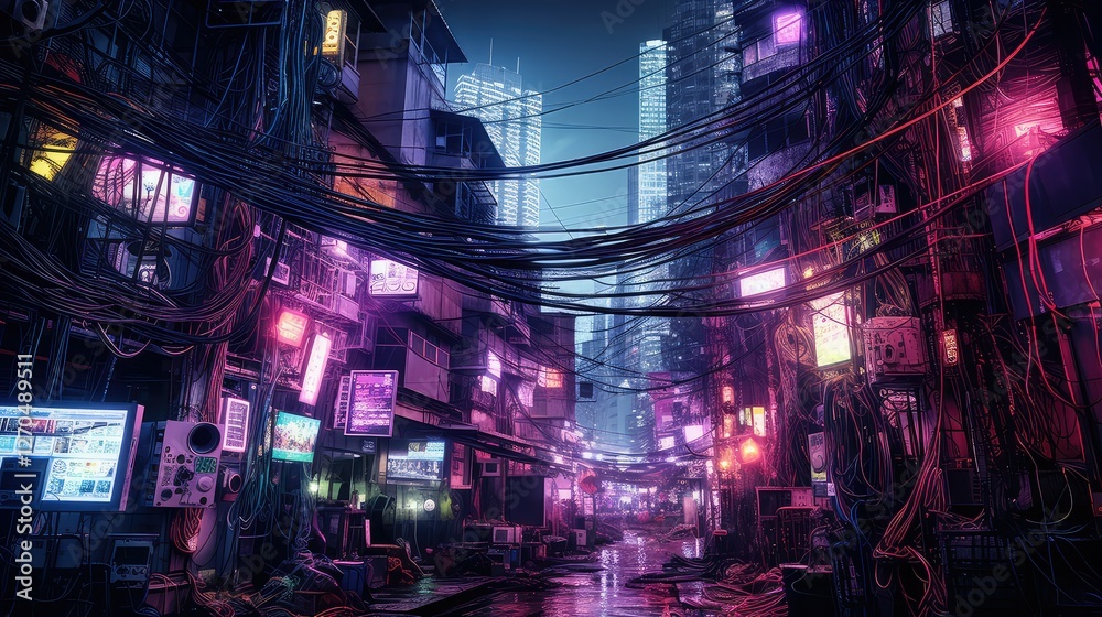 wires cyberpunk texture wires cyberpunk texture
