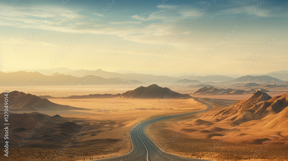 Fototapeta premium landscape beautiful road usa