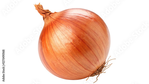 Fresh whole onion isolated on transparent background photo