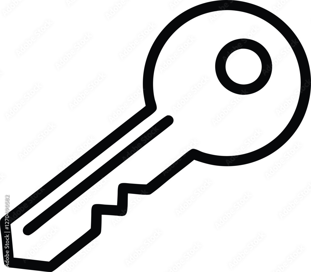 Key icon vector, Access key symbol Key icon vector, Access key symbol