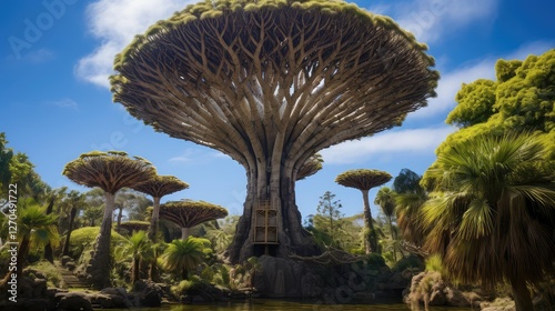 tropical dragon tree