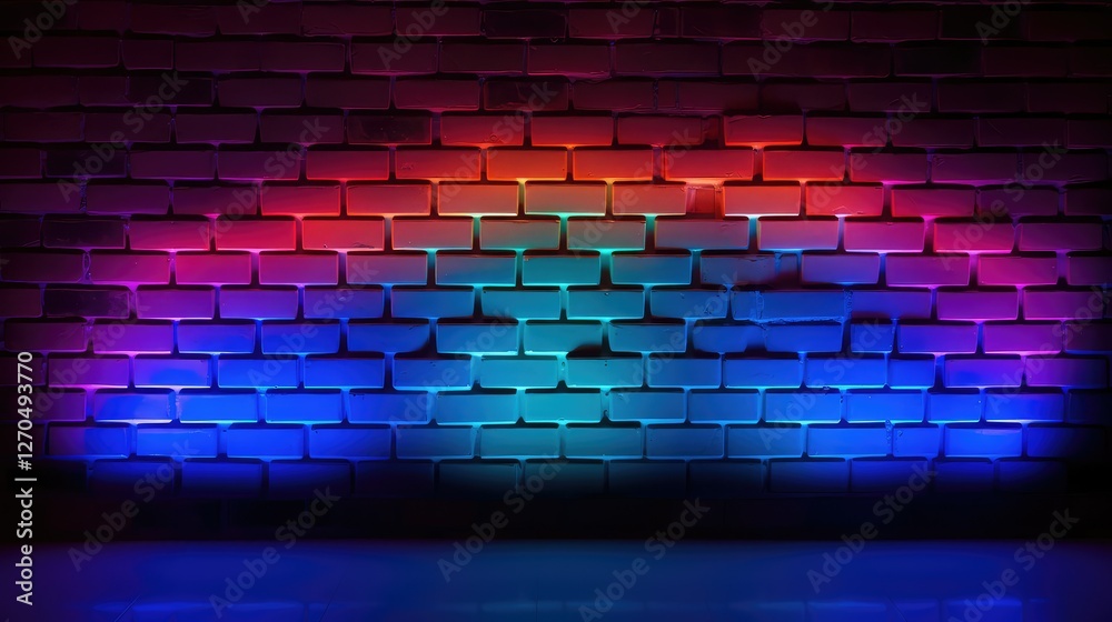 installation brick wall neon light installation brick wall neon light