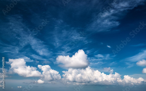 blue sky with clouds