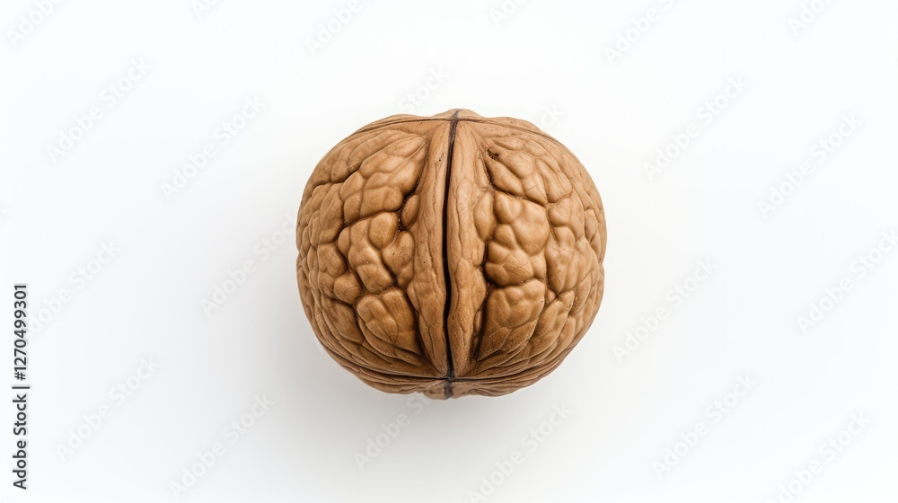 Obraz premium nut walnuts white background