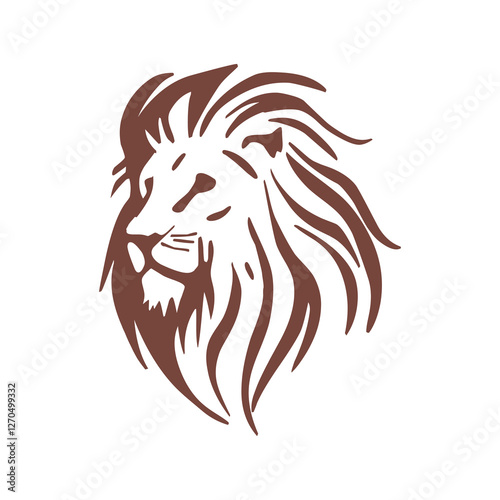 Photography This elegant lion silhouette represents strength, courage and leadership, making