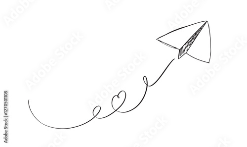 aeroplane plane airplane aircraft wing paper fly love heart object icon black color drawing flight journey transportation business aviation love airline vacation jet aerodome celebration festival line