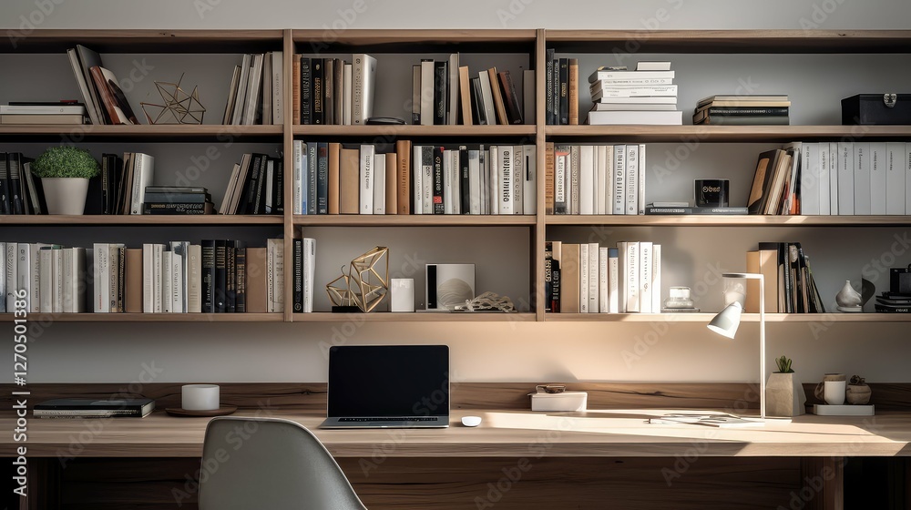 minimalist desk and books minimalist desk and books
