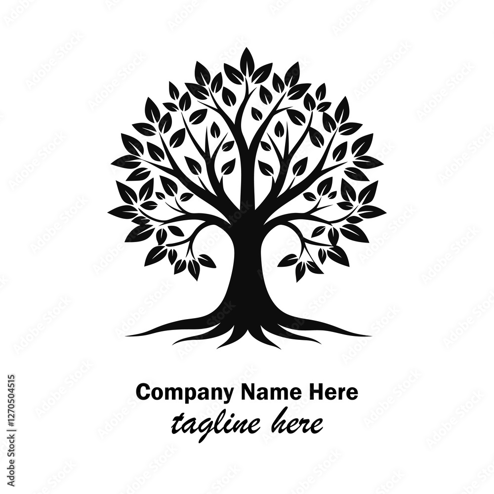 Obraz premium tree logo design here 