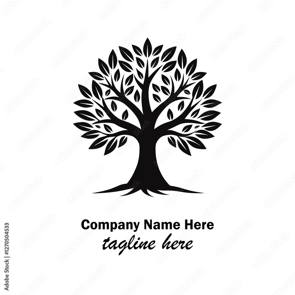 Obraz premium tree logo design here 