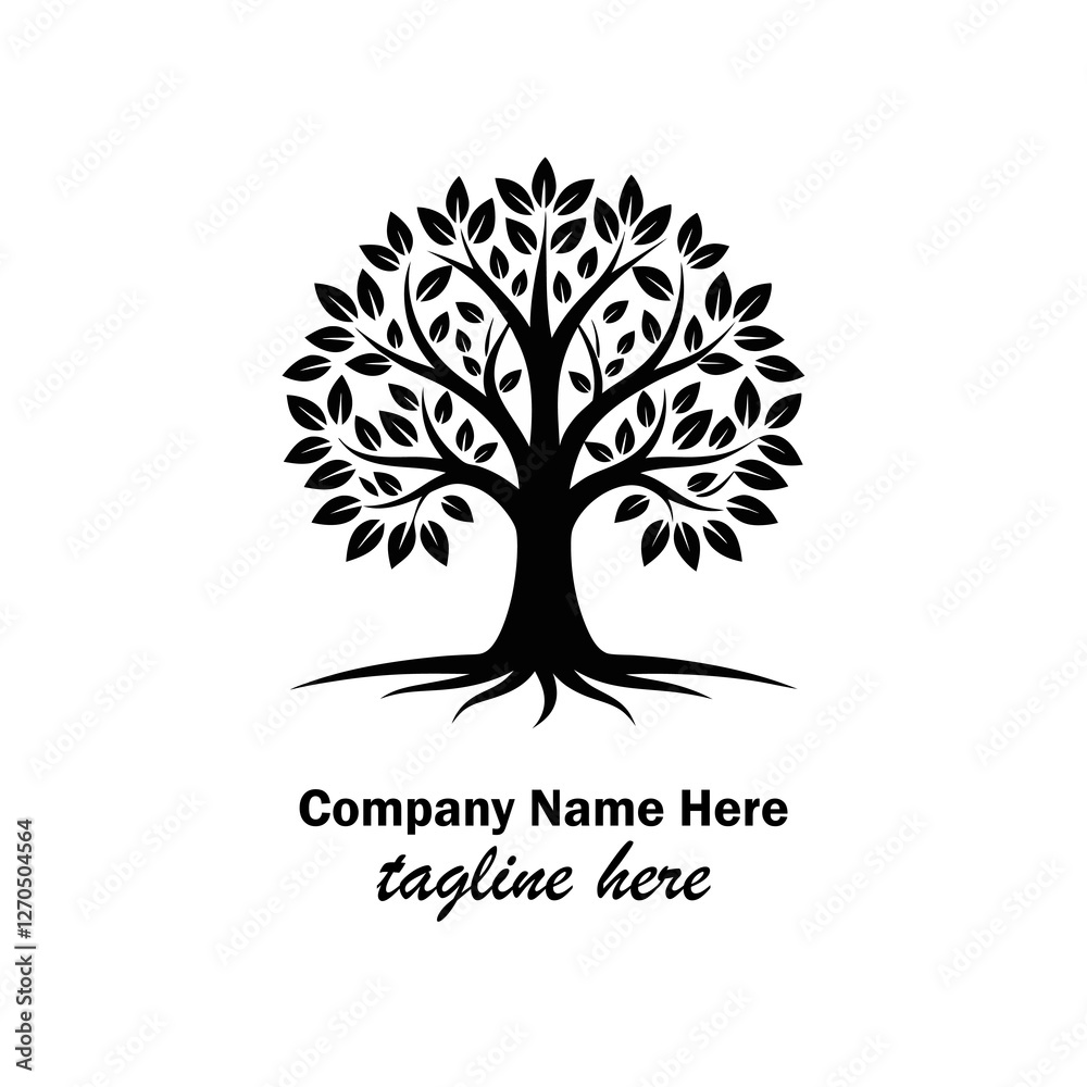 Fototapeta premium tree logo design here 