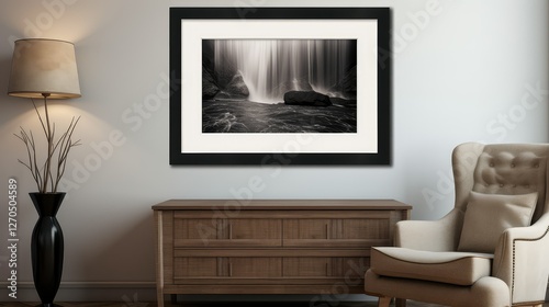 texture black matted frame photo