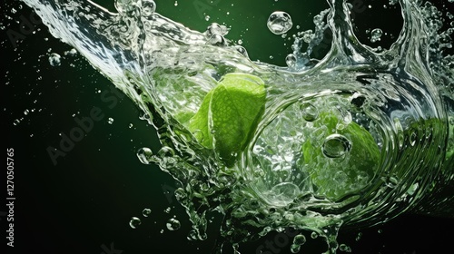 effervescence water pour glass