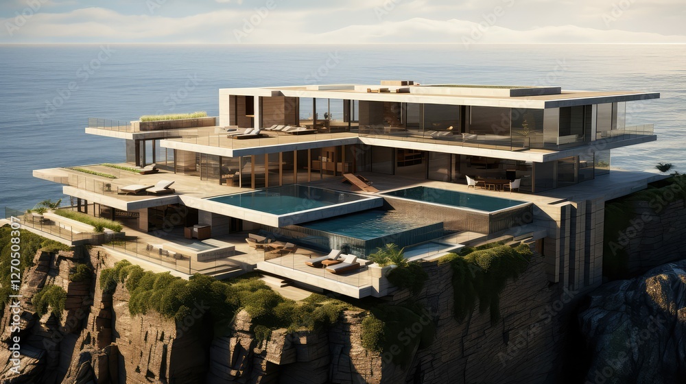 Fototapeta premium views house from above