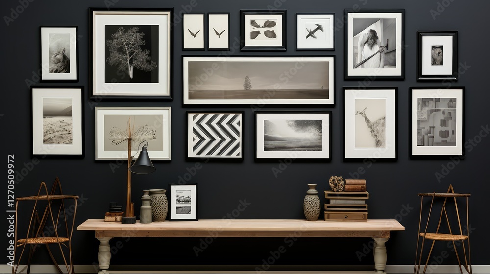 Fototapeta premium wll frames on a wall