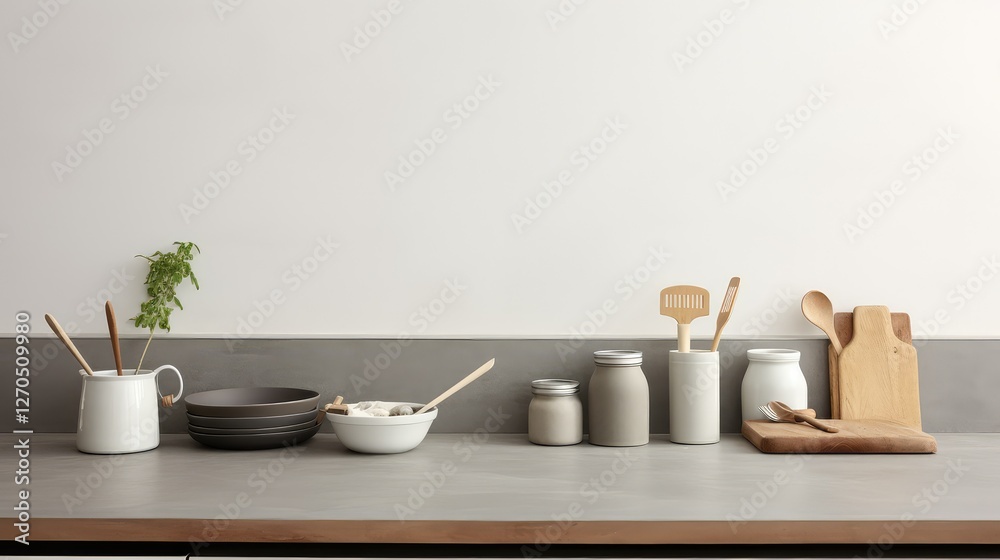 Fototapeta premium industrial kitchen counter top