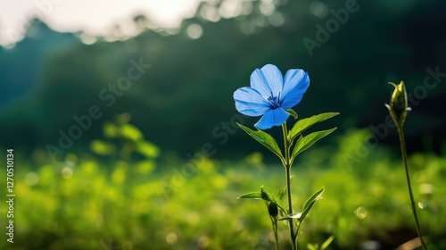 photography single blue flower