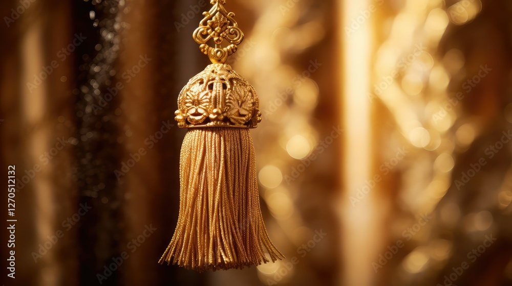 Fototapeta premium shimmer gold tassel