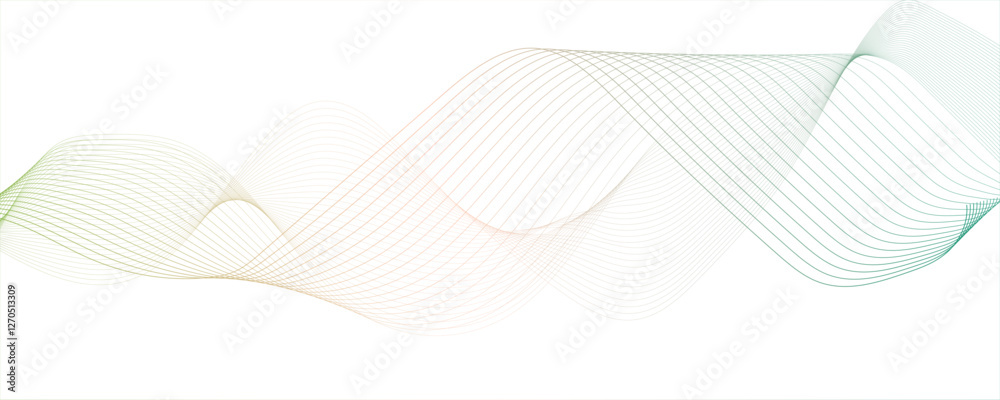 Abstract dark green blend curve flow vector stripe digital technology isolated geometric futuristic wave digital Stylized line art background Modern creative wave lines glowing moving sound. Abstract dark green blend curve flow vector stripe digital technology isolated geometric futuristic wave digital Stylized line art background Modern creative wave lines glowing moving sound.