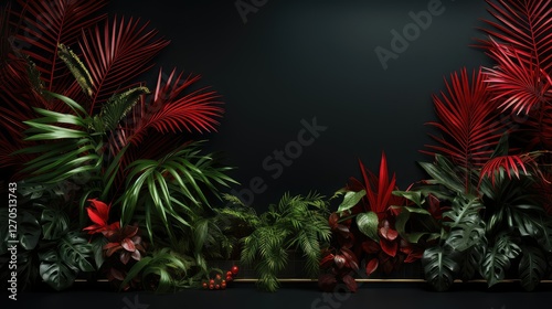 modern black and red design