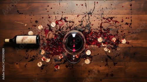 glass wine stain