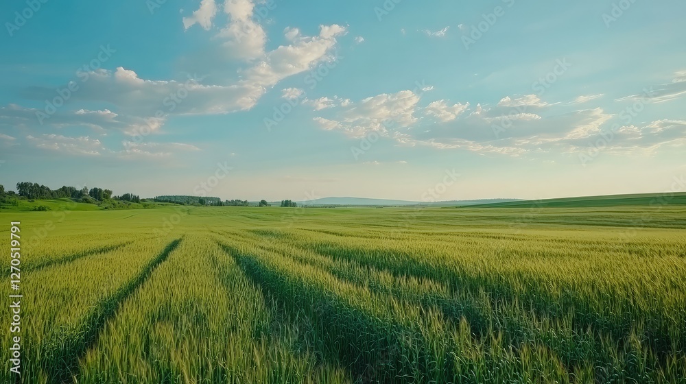 a beautiful grass and blue sky green isolated on the withe background a beautiful grass and blue sky green isolated on the withe background