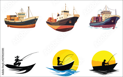 Fishing vector 