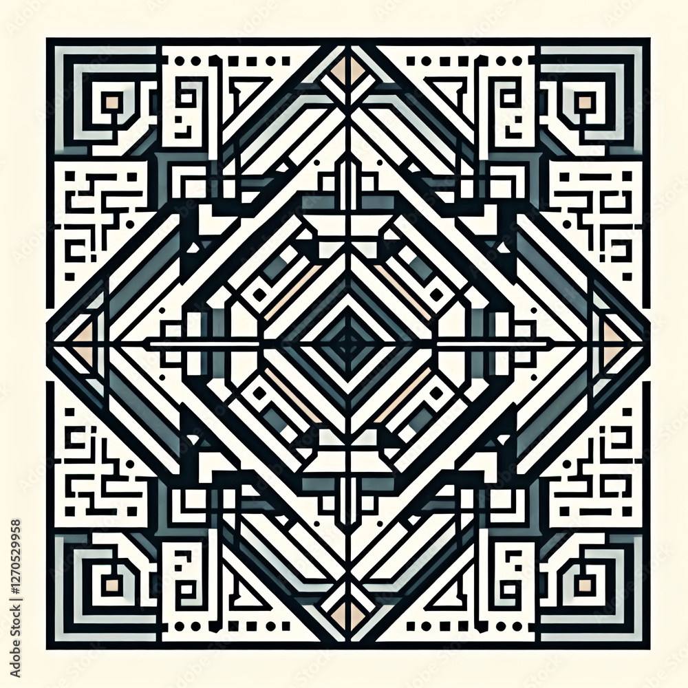 Obraz premium Modern Geometric Seamless Vector Art