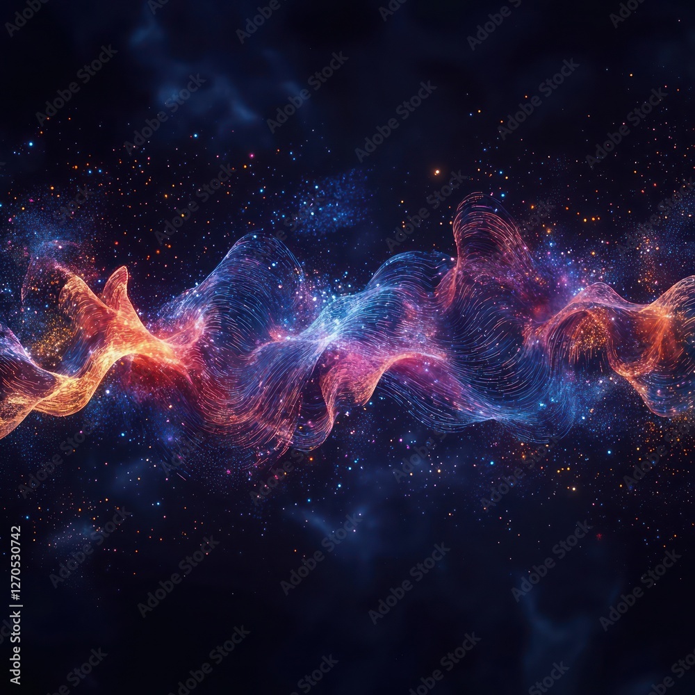 Obraz premium Explosions of particles create intricate designs on a dark backdrop.