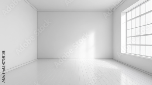 Wallpaper Mural Empty white room mockup ideas decor design inspiration art display background Torontodigital.ca