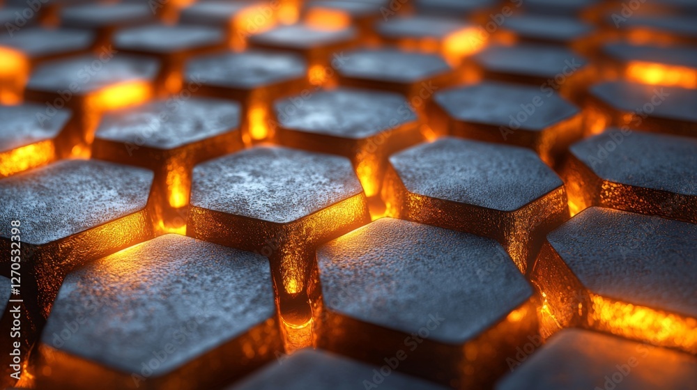 a honeycomb pattern with a 3D effect a honeycomb pattern with a 3D effect