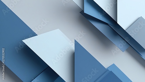 A sleek, minimalistic background with semi-transparent geometric shapes in blue and gray, creating a modern, structured corporate feel for business websites and presentations.