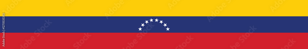 Flag of Venezuela. Venezuela flag long banner digital vector illustration Flag of Venezuela. Venezuela flag long banner digital vector illustration