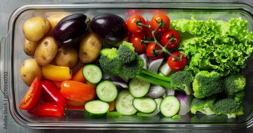 An array of colorful fruits and vegetables. Healthy foods and supplements. multivitamins with fruits and vegetables. Colorful vegetables and fruits. Vegan food background. Healthy eating. Real food