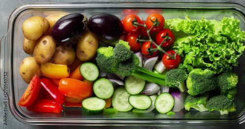 An array of colorful fruits and vegetables. Healthy foods and supplements. multivitamins with fruits and vegetables. Colorful vegetables and fruits. Vegan food background. Healthy eating. Real food