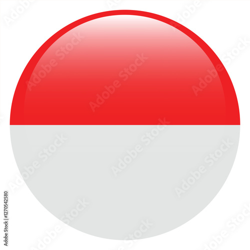 Free Download Flag of Indonesia. Indonesia round flag logo icon computer vector illustration design - GFXLoad
