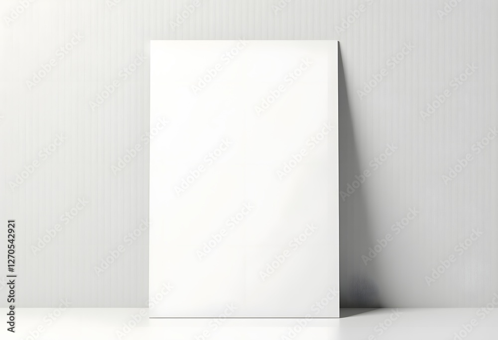 Flyer isolated on white background. Front view on table.
Flyer isolated on white background. Front view on table.